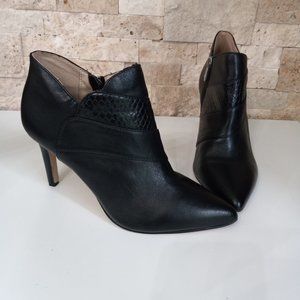 Adrienne Vittadini Women's Leather Upper Zip Closure Ankle Boots …